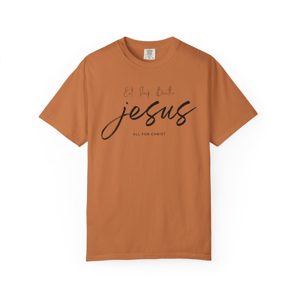Jesus Script Tee - 'All for Christ' Faith Graphic T-Shirt